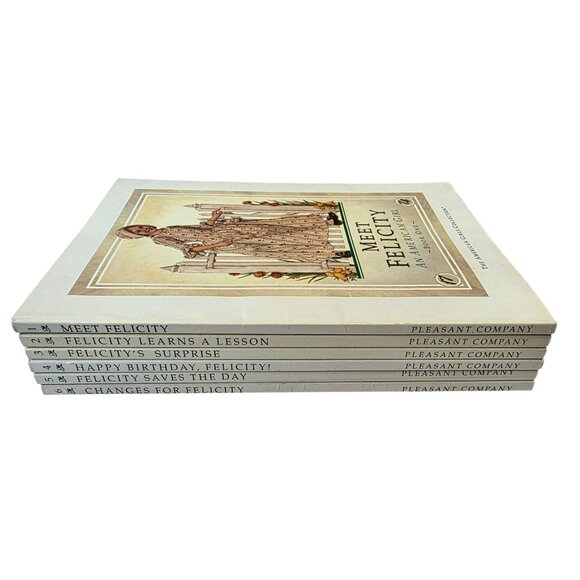 American Girl Felicity Books Series 1-6 Pleasant Company First Edition Set VTG - Picture 2 of 16